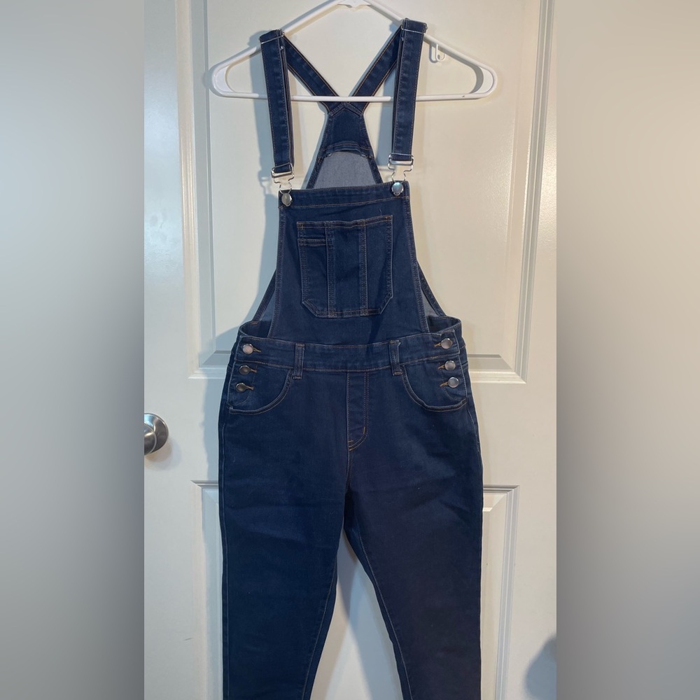 Denim blue overalls